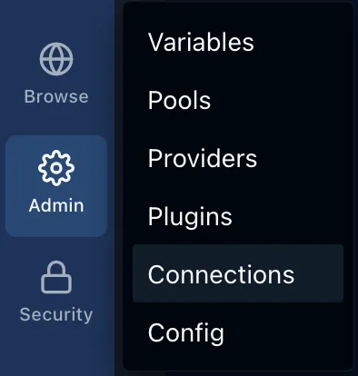 Connections menu